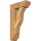 Ekena Millwork Funston Slat Rough Sawn Bracket w/ Offset Brace, Western Red Cedar, 6"W x 16"D x 28"H BKT0604X16X28FST06RWR - alternate 1